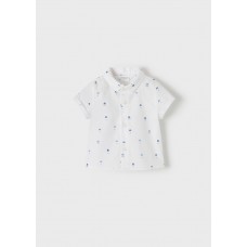 Mayoral Baby Boys Short Sleeve Shirt - White